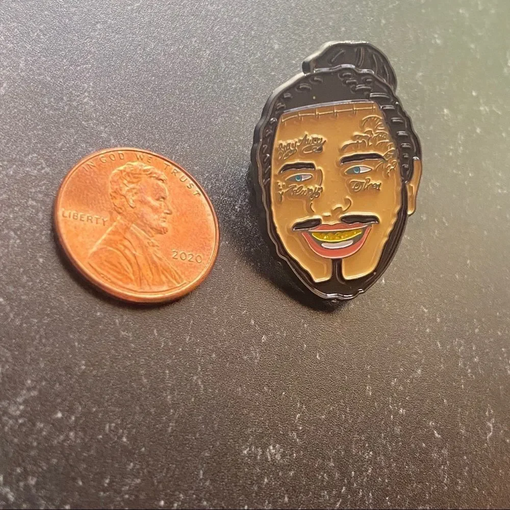 Post Malone Enamel Pin/ Brooch